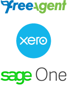 FreeAgent, Xero & Sage One cloud accounting software