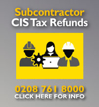 Tax refunds for subcontractors working within the Construction Industry Scheme (CIS).