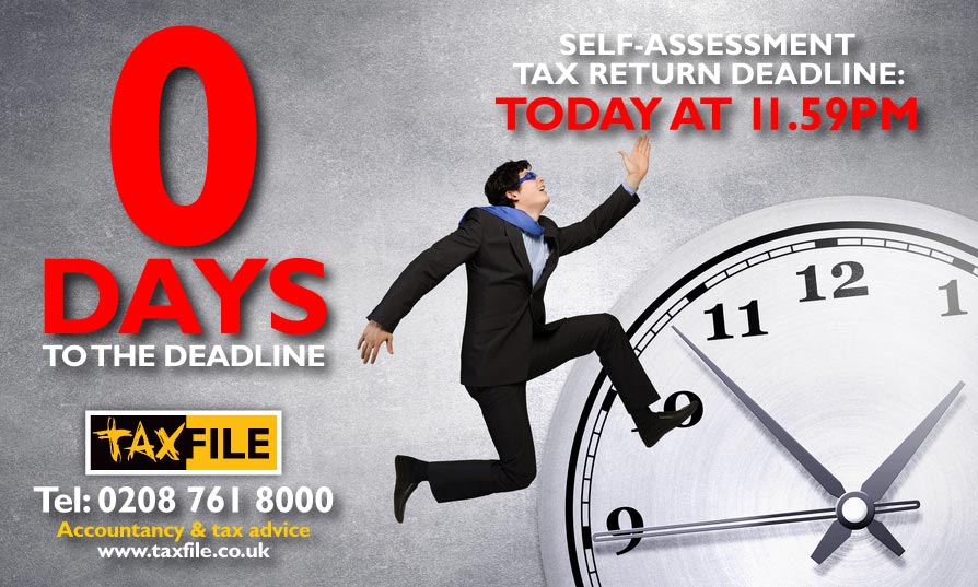 TODAY is the Self-Assessment tax return deadline!